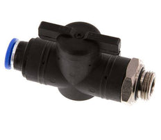 Válvula de bola recta de 2 vías 10 mm - G3/8'' Plástico/Latón