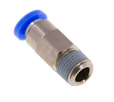 Racor rápido de 4 mm y R1/8'' macho con cierre automático de latón/PBT 0-10bar (0-145psi) [2 piezas]