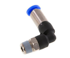 Racor de 4mm y R1/8'' Codo macho autoblocante Latón/PBT 0-10bar (0-145psi) [2 Piezas]