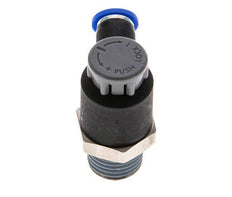 Válvula reguladora de caudal Codo de salida de contador 4 mm - R1/4'' Latón/PA 66 Tuerca de seguridad
