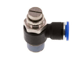 Silenciador de control de flujo Codo de salida del medidor 10 mm - R3/8'' Latón/PA 66