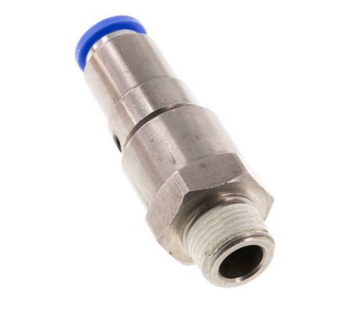 Junta giratoria rápida de 10mm y R3/8'' Roscas macho de latón niquelado/PBT NBR Giratorio