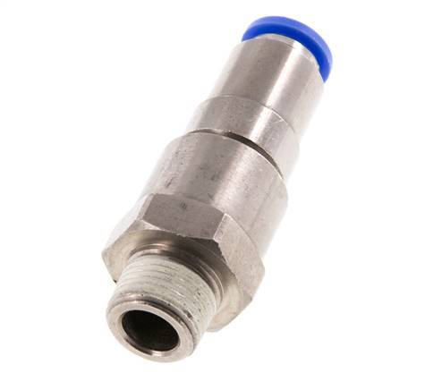 Junta giratoria rápida de 10mm y R3/8'' Roscas macho de latón niquelado/PBT NBR Giratorio