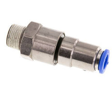 Junta giratoria rápida de 10mm y R3/8'' Roscas macho de latón niquelado/PBT NBR Giratorio