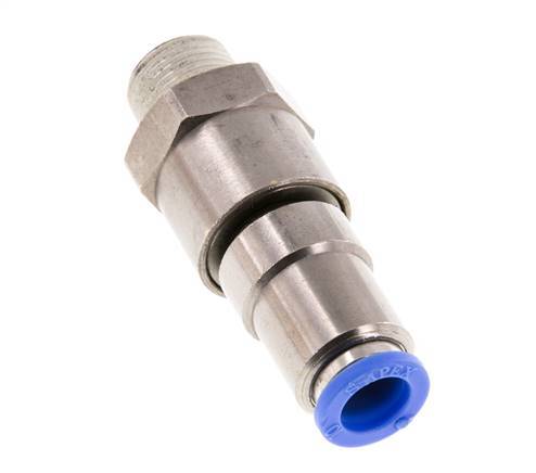 Junta giratoria rápida de 10mm y R3/8'' Roscas macho de latón niquelado/PBT NBR Giratorio