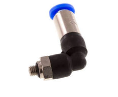 Racor rápido 4mm y M5 macho Codo autoblocante Latón/PBT 0-10bar (0-145psi)