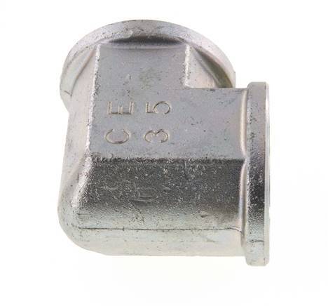 Racor acodado 90deg G1 1/2'' Hembra Acero Alta Presión 160bar (2248.0psi) Hidráulico