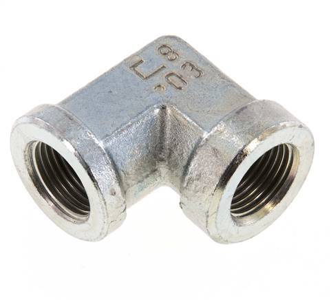 Racor acodado 90deg G3/8'' Hembra Acero Alta Presión 250bar (3512.5psi) Hidráulico