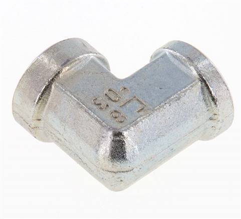 Racor acodado 90deg G3/8'' Hembra Acero Alta Presión 250bar (3512.5psi) Hidráulico