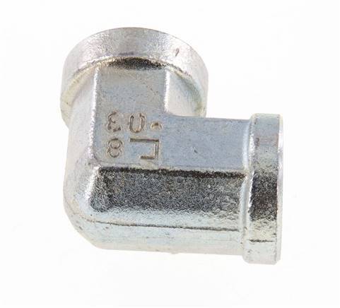 Racor acodado 90deg G3/8'' Hembra Acero Alta Presión 250bar (3512.5psi) Hidráulico
