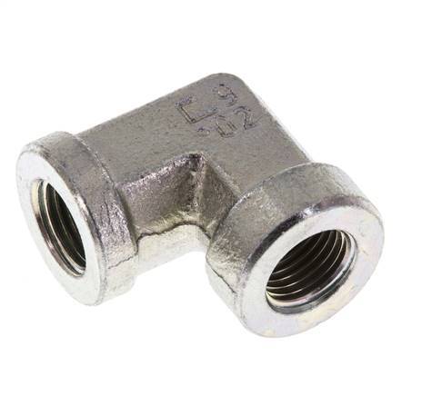 Racor acodado 90deg G1/4'' Hembra Acero Alta Presión 350bar (4917.5psi) Hidráulico