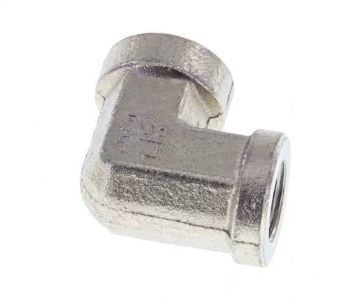 Racor acodado 90deg G1/4'' Hembra Acero Alta Presión 350bar (4917.5psi) Hidráulico