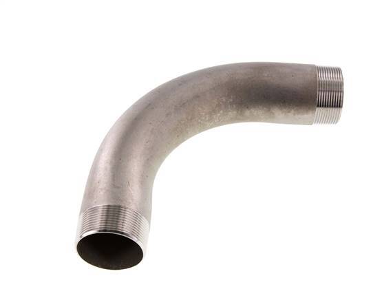 Tubo en ángulo de 90 grados R2'' Acero inoxidable 16bar (224.8psi)