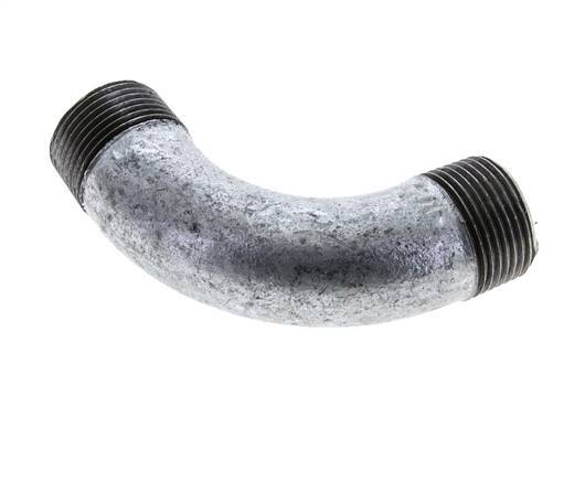 90deg Angled Pipe R3/4'' Cast Iron 25bar (351.25psi) [2 Pieces]
