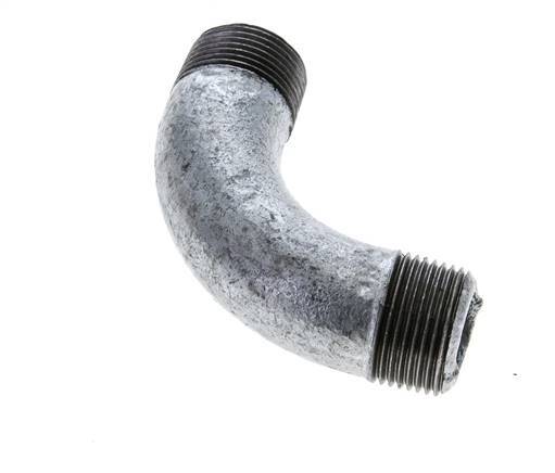 90deg Angled Pipe R3/4'' Cast Iron 25bar (351.25psi) [2 Pieces]