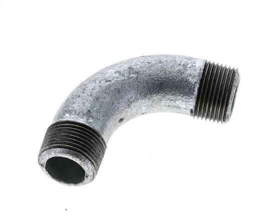 90deg Angled Pipe R3/4'' Cast Iron 25bar (351.25psi) [2 Pieces]