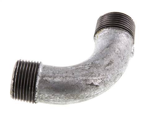 Tubería acodada 90deg R1'' Hierro fundido 25bar (351.25psi)