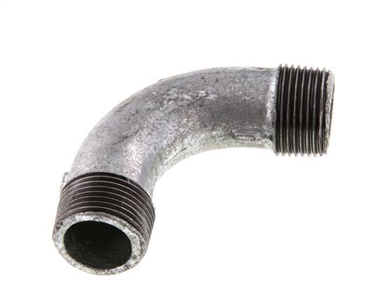 Tubería acodada 90deg R1'' Hierro fundido 25bar (351.25psi)