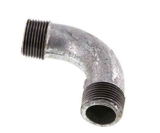 Tubería acodada 90deg R1'' Hierro fundido 25bar (351.25psi)