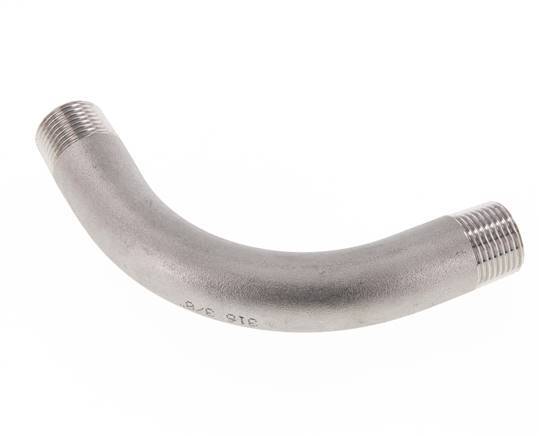 Tubo en ángulo de 90 grados R3/8'' Acero inoxidable 16bar (224.8psi)