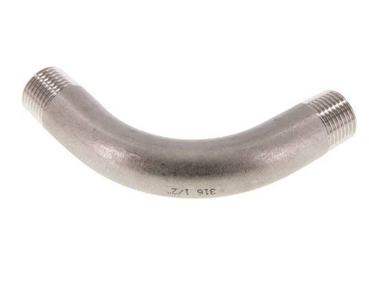 Tubo en ángulo de 90 grados R1/2'' Acero inoxidable 16bar (224.8psi)
