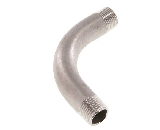 Tubo en ángulo de 90 grados R1/2'' Acero inoxidable 16bar (224.8psi)