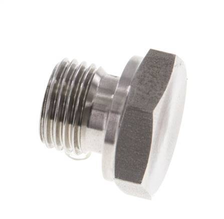 Tapón G1/4'' Acero inoxidable con cono hexagonal externo de 60° 575bar (8078.75psi) Hidráulico