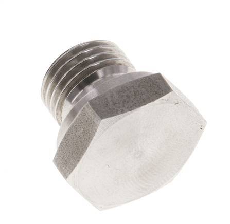 Tapón G1/4'' Acero inoxidable con cono hexagonal externo de 60° 575bar (8078.75psi) Hidráulico