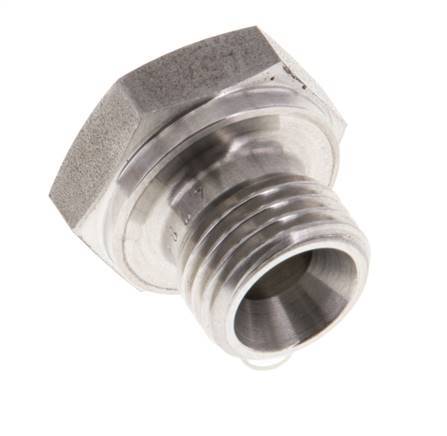 Tapón G1/4'' Acero inoxidable con cono hexagonal externo de 60° 575bar (8078.75psi) Hidráulico