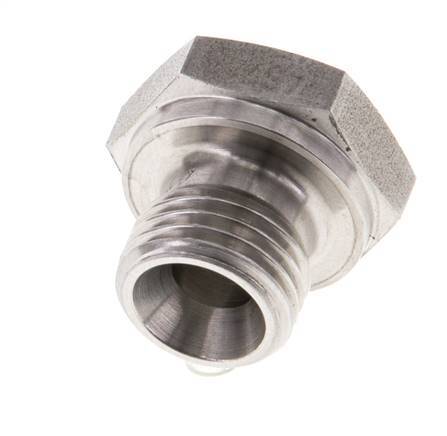 Tapón G1/4'' Acero inoxidable con cono hexagonal externo de 60° 575bar (8078.75psi) Hidráulico