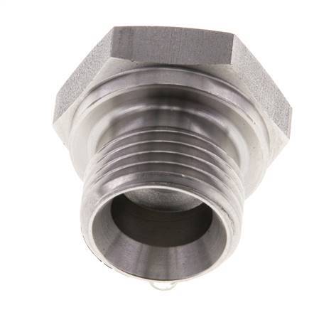 Tapón G1/2'' Acero inoxidable con hexágono exterior cono de 60° 300bar (4215.0psi) Hidráulico