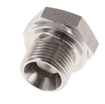 Tapón G3/8'' Acero inoxidable con cono hexagonal externo de 60° 425bar (5971.25psi) Hidráulico