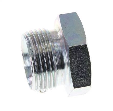 Tapón G1'' Acero con hexágono exterior cono 60° 150bar (2107.5psi) Hidráulico