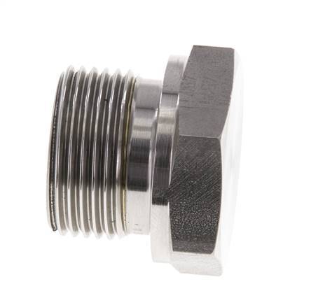 Tapón G3/4'' Acero inoxidable con cono hexagonal externo de 60° 175bar (2458.75psi) Hidráulico