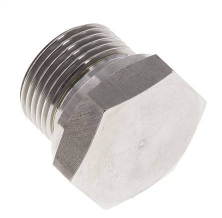 Tapón G3/4'' Acero inoxidable con cono hexagonal externo de 60° 175bar (2458.75psi) Hidráulico
