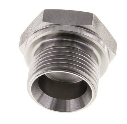 Tapón G3/4'' Acero inoxidable con cono hexagonal externo de 60° 175bar (2458.75psi) Hidráulico