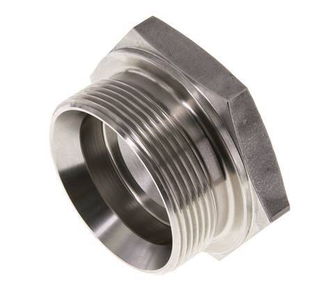 Tapón G2'' Acero inoxidable con hexágono exterior cono de 60° 75bar (1053.75psi) Hidráulico