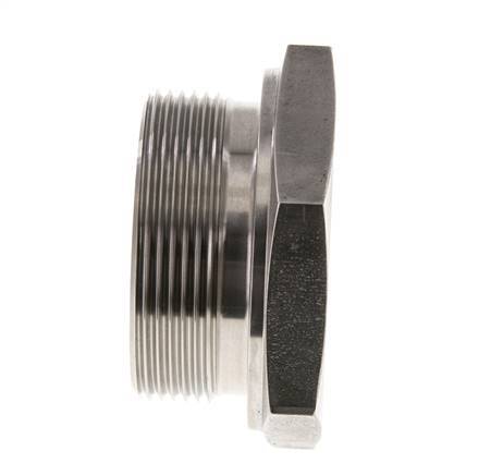 Tapón G2'' Acero inoxidable con hexágono exterior cono de 60° 75bar (1053.75psi) Hidráulico