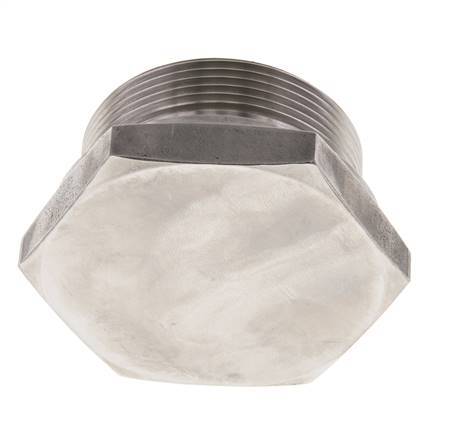 Tapón G2'' Acero inoxidable con hexágono exterior cono de 60° 75bar (1053.75psi) Hidráulico