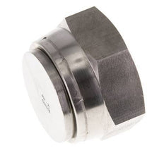 End Cap G1 1/2'' Stainless steel with External Hex 60° cone 125bar (1756.25psi) Hydraulic