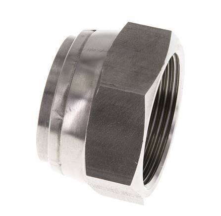 End Cap G1 1/2'' Stainless steel with External Hex 60° cone 125bar (1756.25psi) Hydraulic