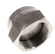 End Cap G1 1/2'' Stainless steel with External Hex 60° cone 125bar (1756.25psi) Hydraulic
