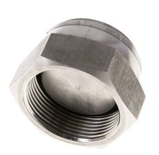 End Cap G1 1/2'' Stainless steel with External Hex 60° cone 125bar (1756.25psi) Hydraulic