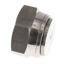 End Cap G1 1/2'' Stainless steel with External Hex 60° cone 125bar (1756.25psi) Hydraulic