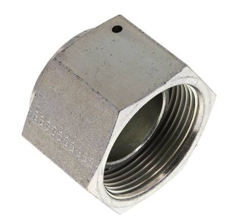 End Cap G1 1/2'' Steel with External Hex 60° cone 125bar (1756.25psi) Hydraulic