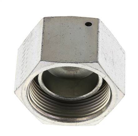 End Cap G1 1/2'' Steel with External Hex 60° cone 125bar (1756.25psi) Hydraulic