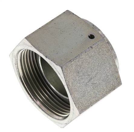 End Cap G1 1/2'' Steel with External Hex 60° cone 125bar (1756.25psi) Hydraulic