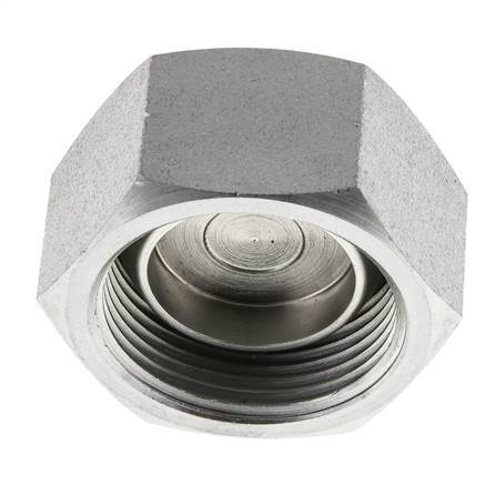 End Cap G1 1/4'' Steel with External Hex 60° cone 150bar (2107.5psi) Hydraulic