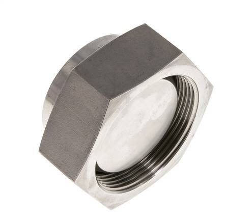 End Cap G2'' Stainless steel with External Hex 60° cone 75bar (1053.75psi) Hydraulic