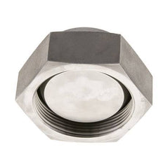 End Cap G2'' Stainless steel with External Hex 60° cone 75bar (1053.75psi) Hydraulic